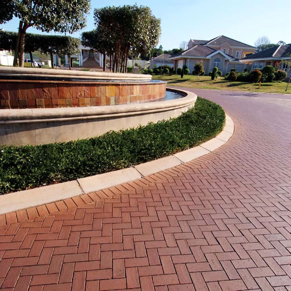 Burgundy Pavers